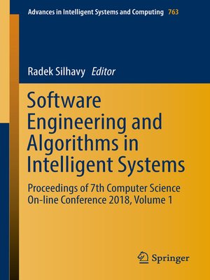 cover image of Software Engineering and Algorithms in Intelligent Systems